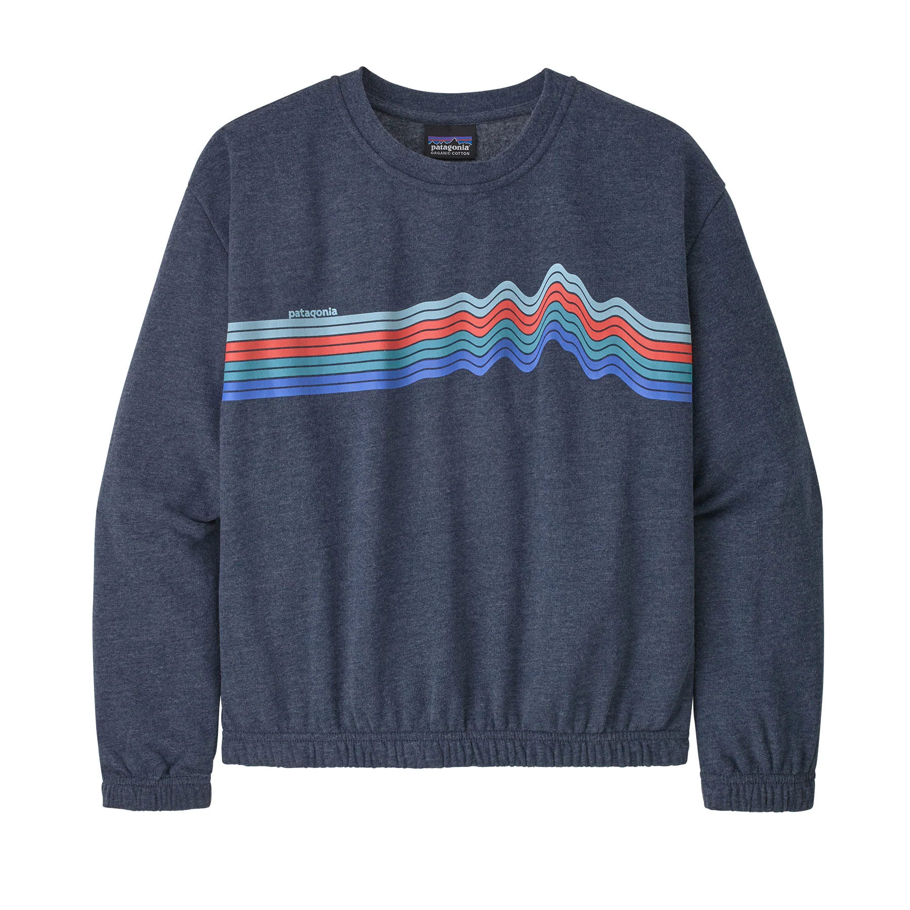 Girls' Organic Cotton Lightweight Crew Sweatshirt
