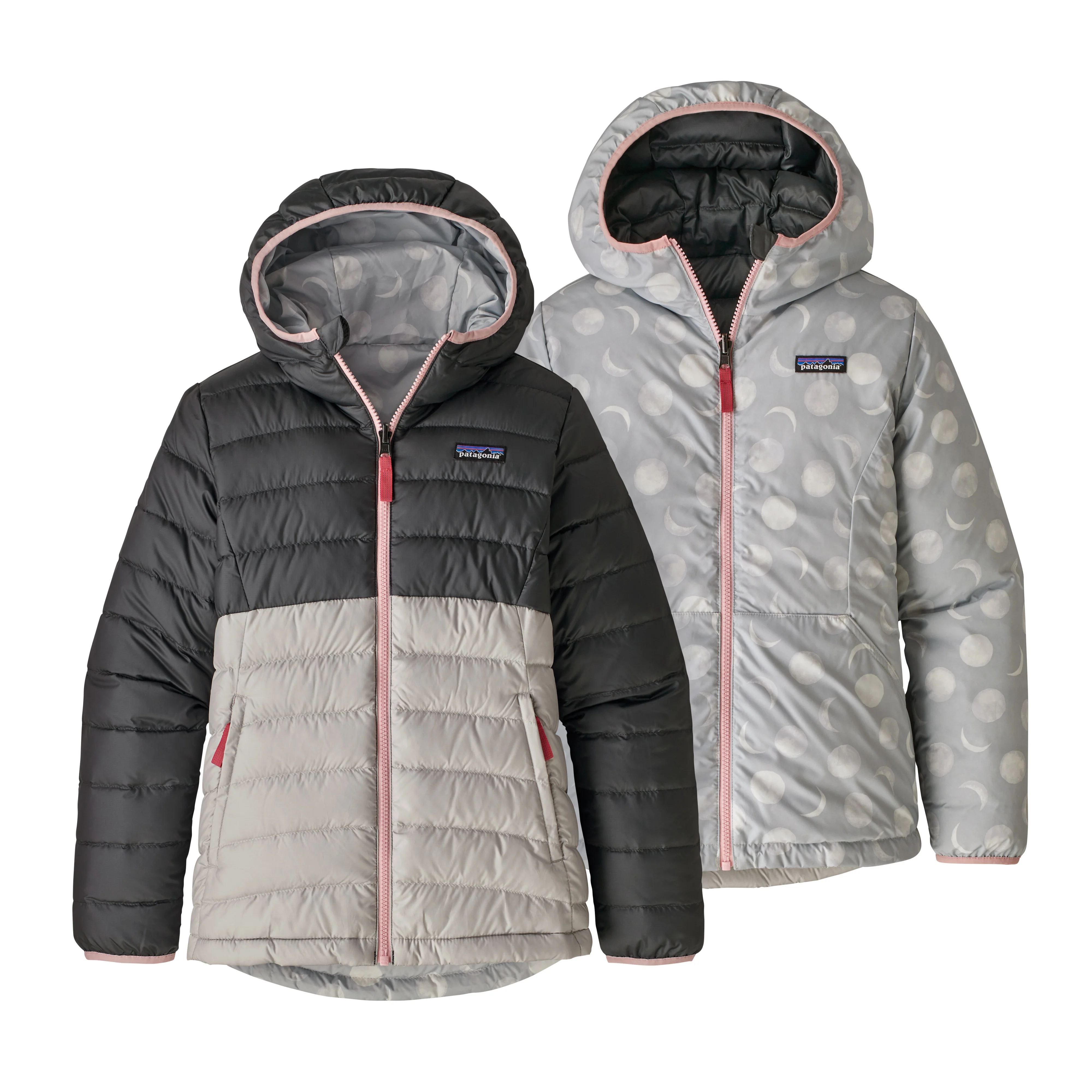 Girls' Reversible Down Sweater Hoody