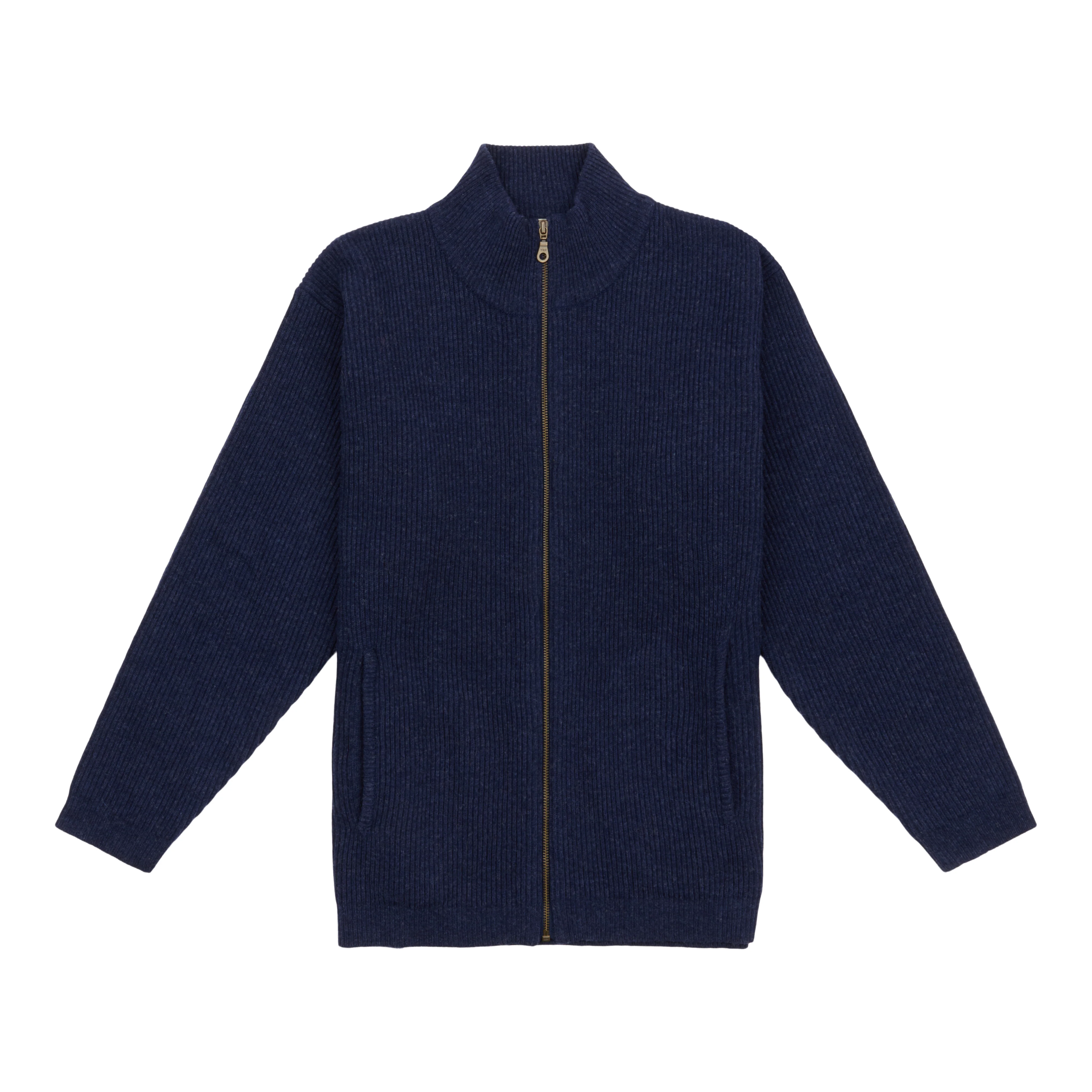 Lambswool Zip Cardigan