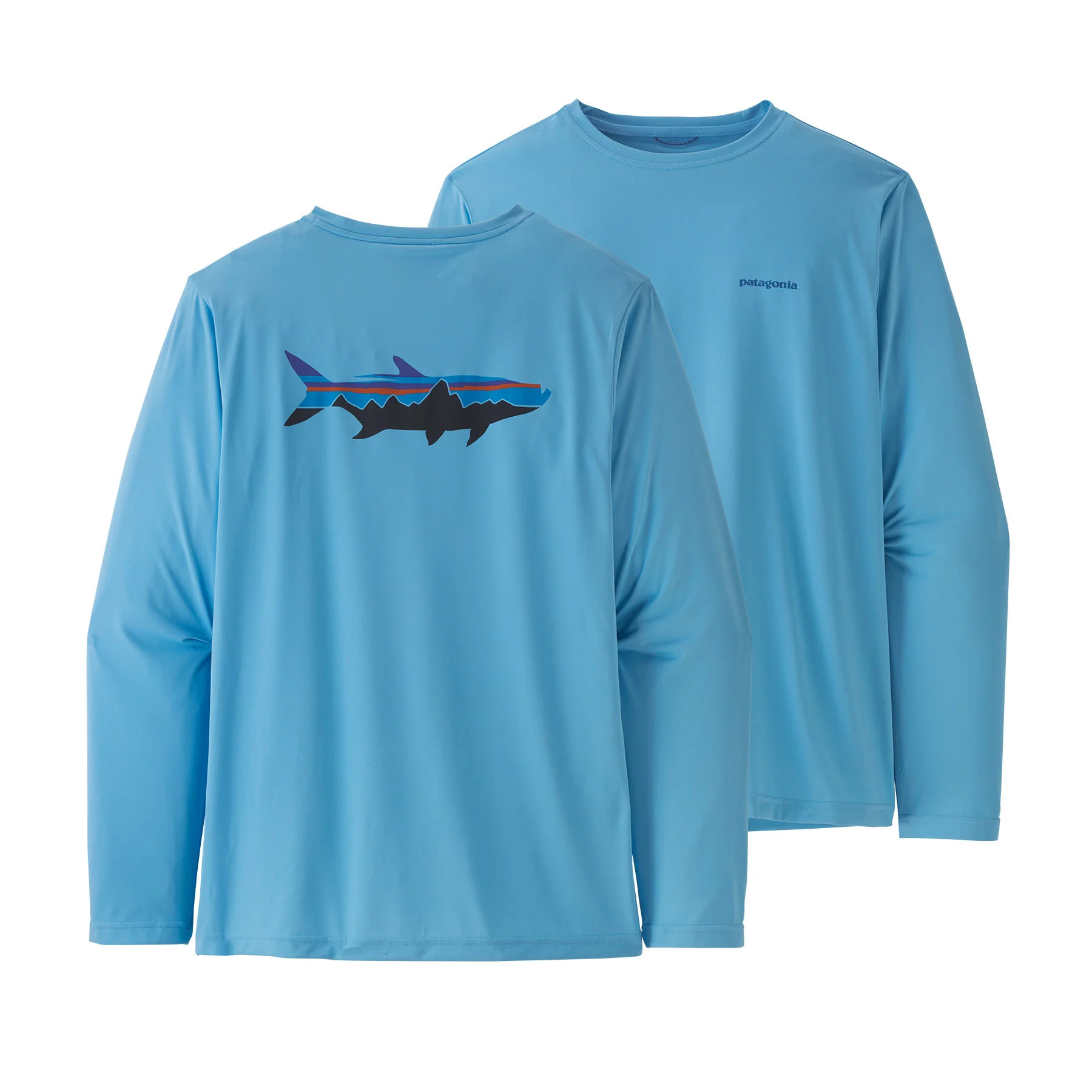 Men's Long-Sleeved Capilene® Cool Daily Fish Graphic Shirt