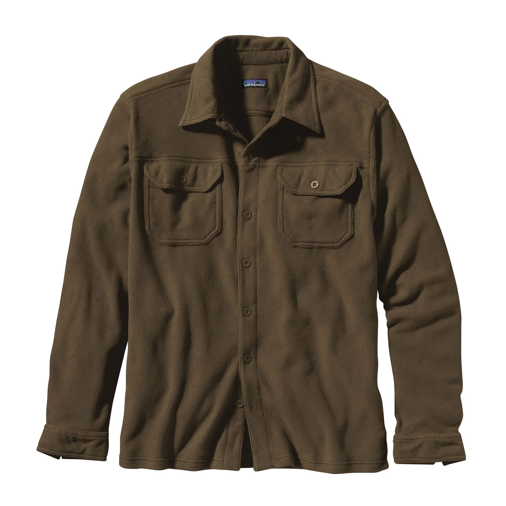 Men's Long-Sleeved Piqué Fleece Shirt