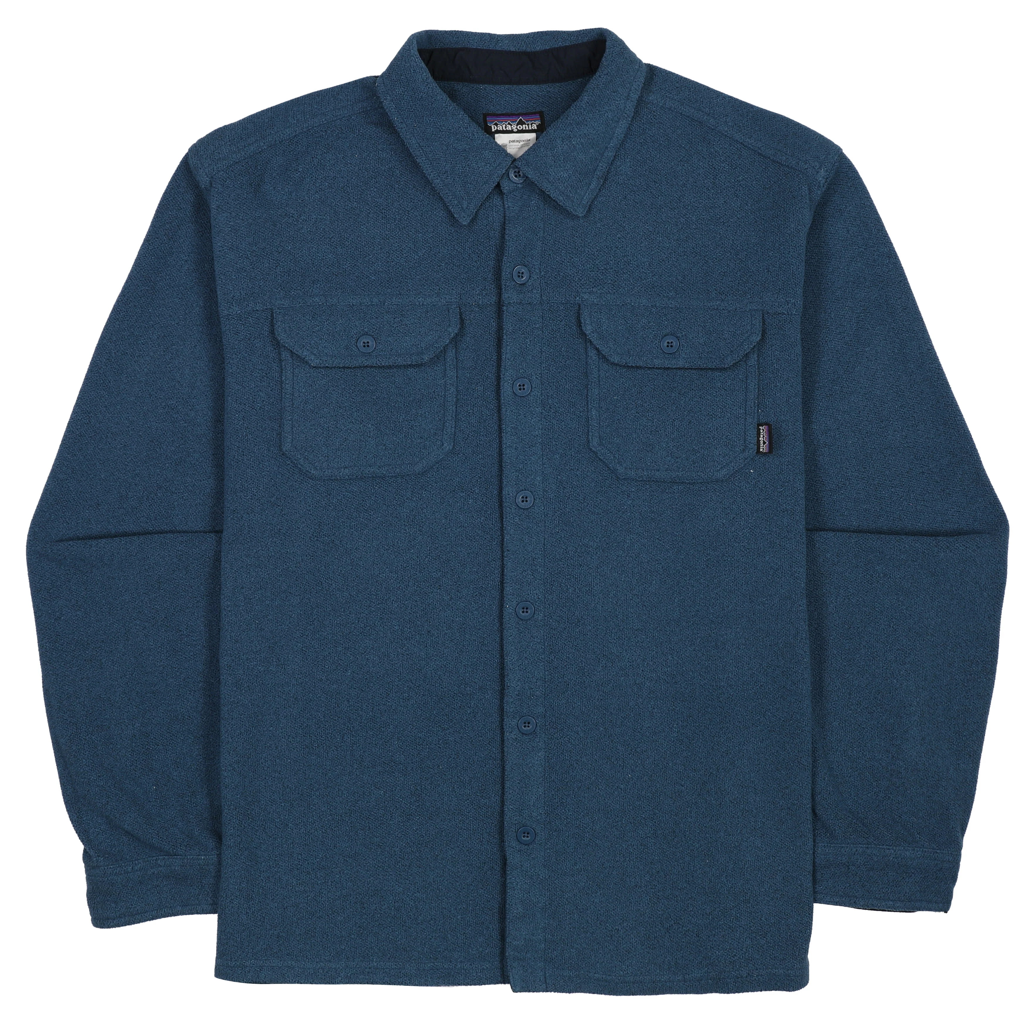 Men's Long-Sleeved Piqué Fleece Shirt