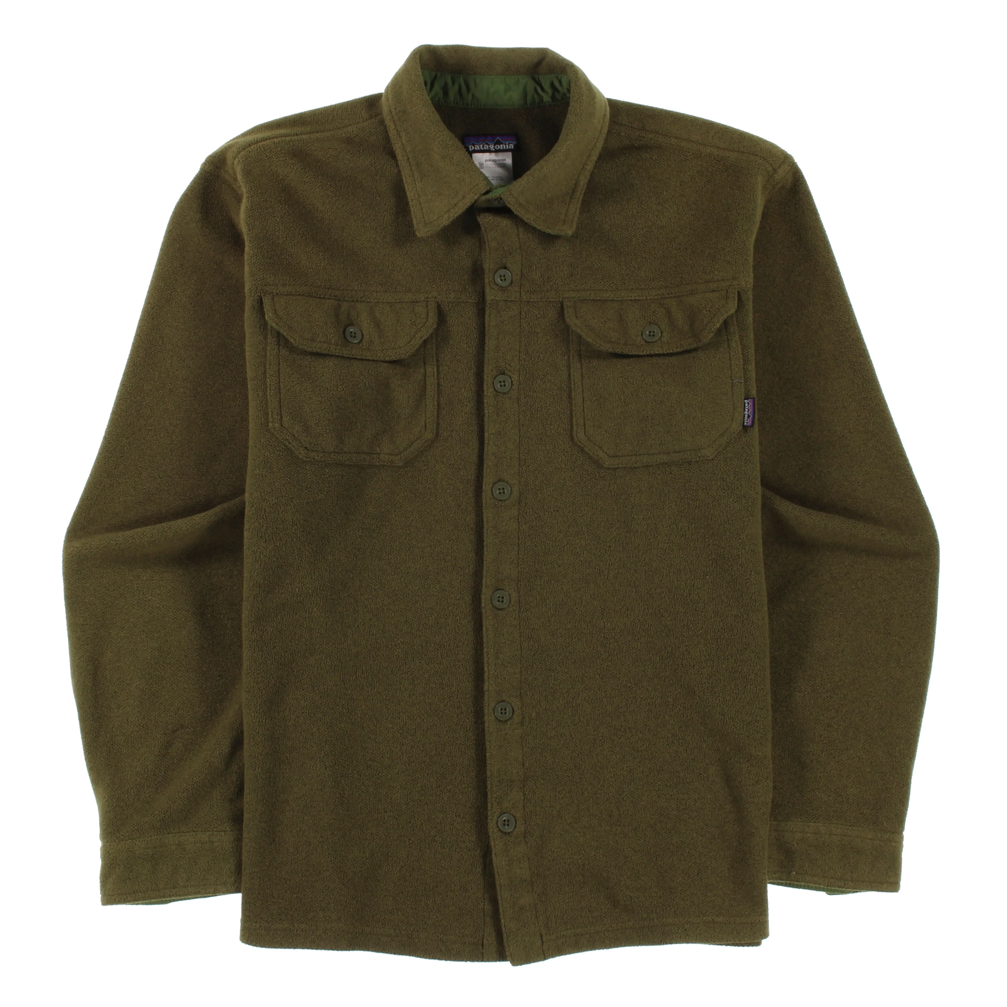 Men's Long-Sleeved Piqué Fleece Shirt