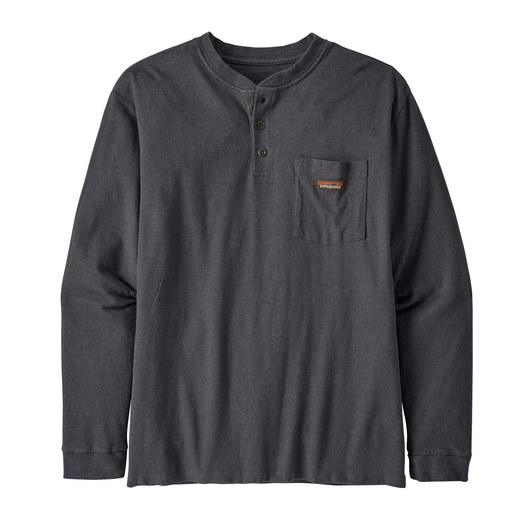 Men's Long-Sleeved Work Henley Pocket Tee