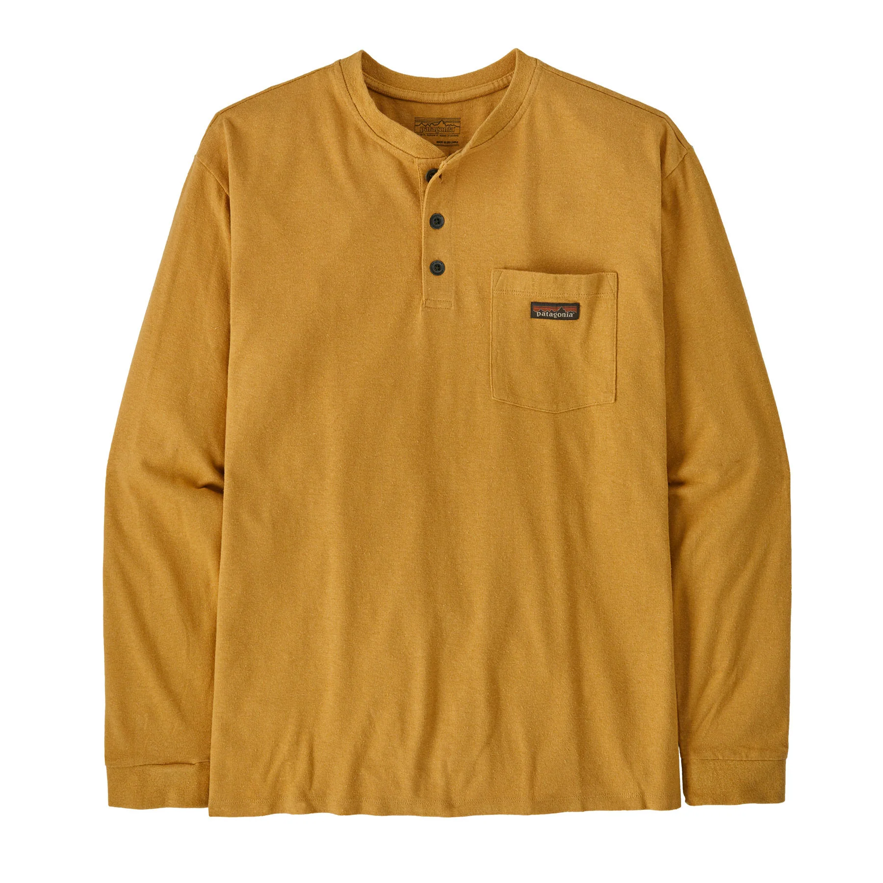 Men's Long-Sleeved Work Henley Pocket Tee