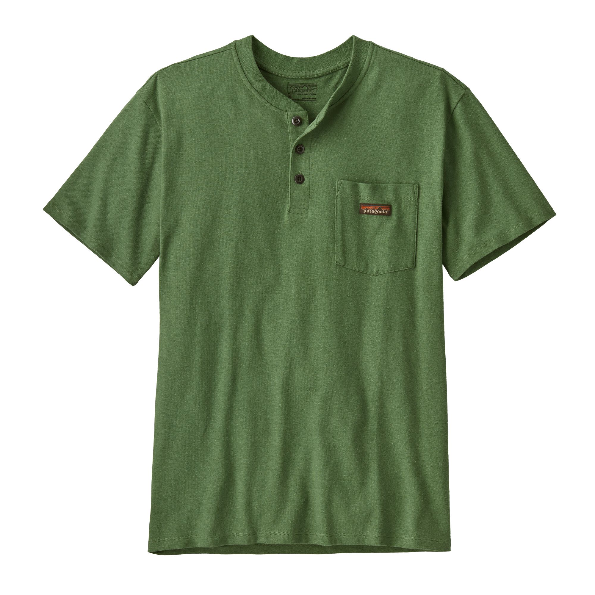 Men's Work Henley Pocket Tee