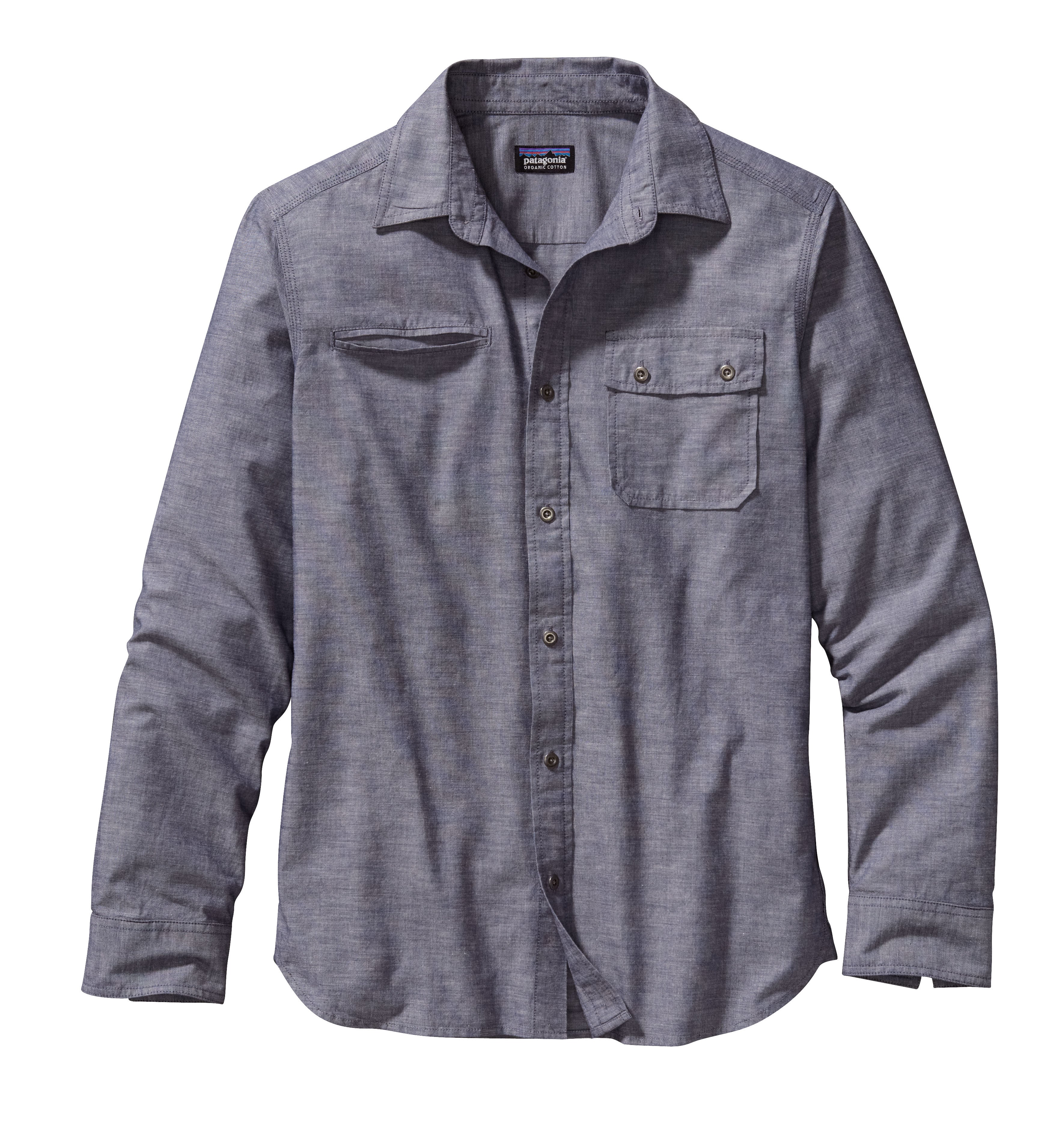 M's Long-Sleeved Chambray Shirt