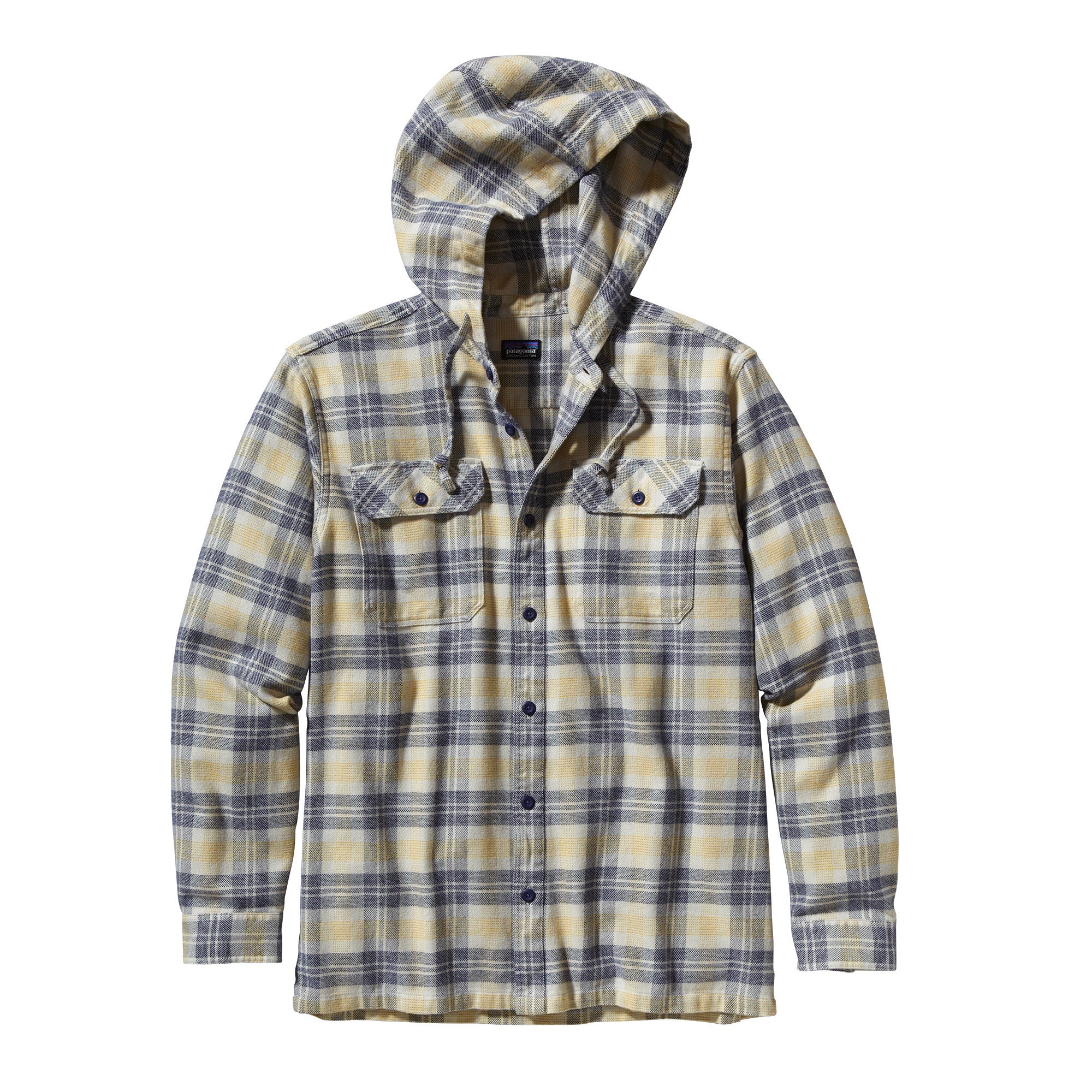 M's Long-Sleeved Hooded Fjord Flannel Shirt