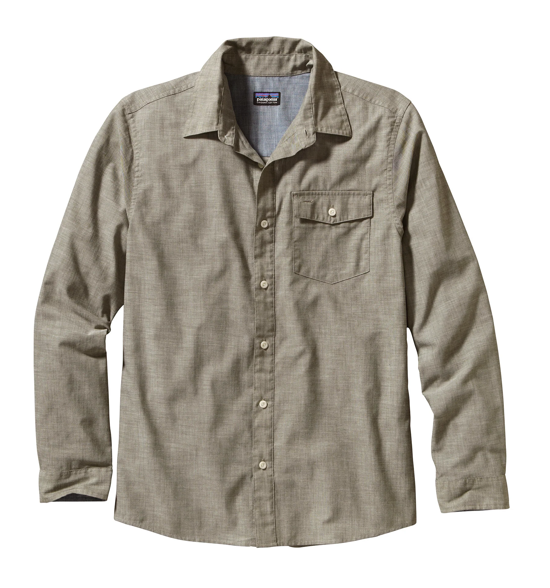 M's Long-Sleeved Lightweight Chambray Shirt