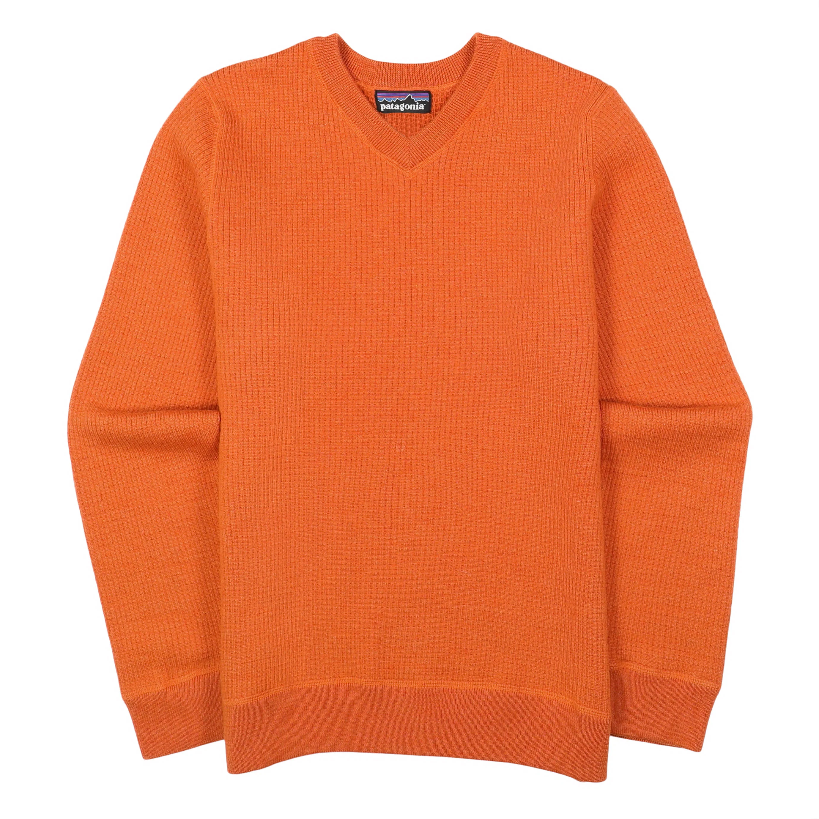 M's Merino Waffle V-Neck