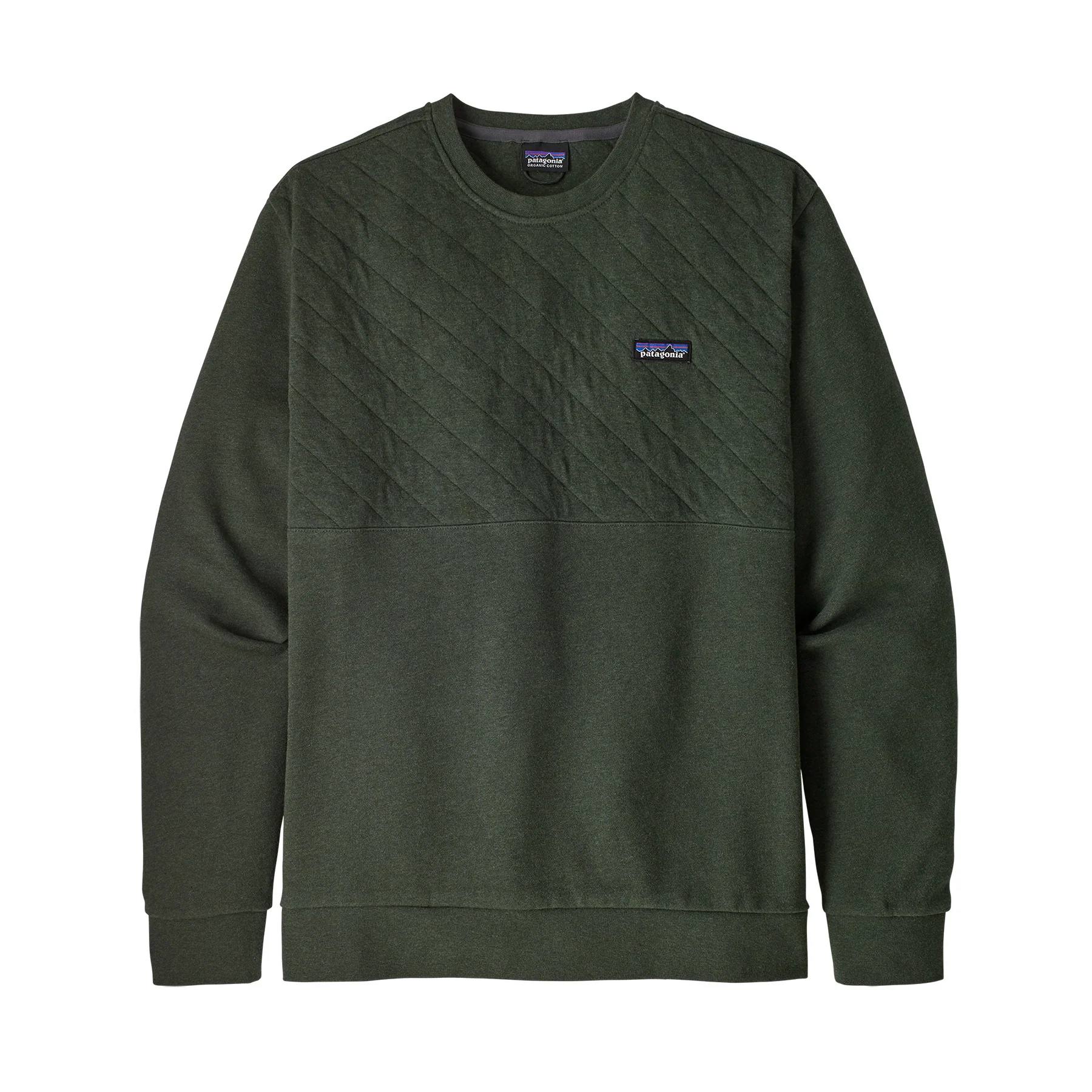 M's Organic Cotton Quilt Crewneck Sweatshirt