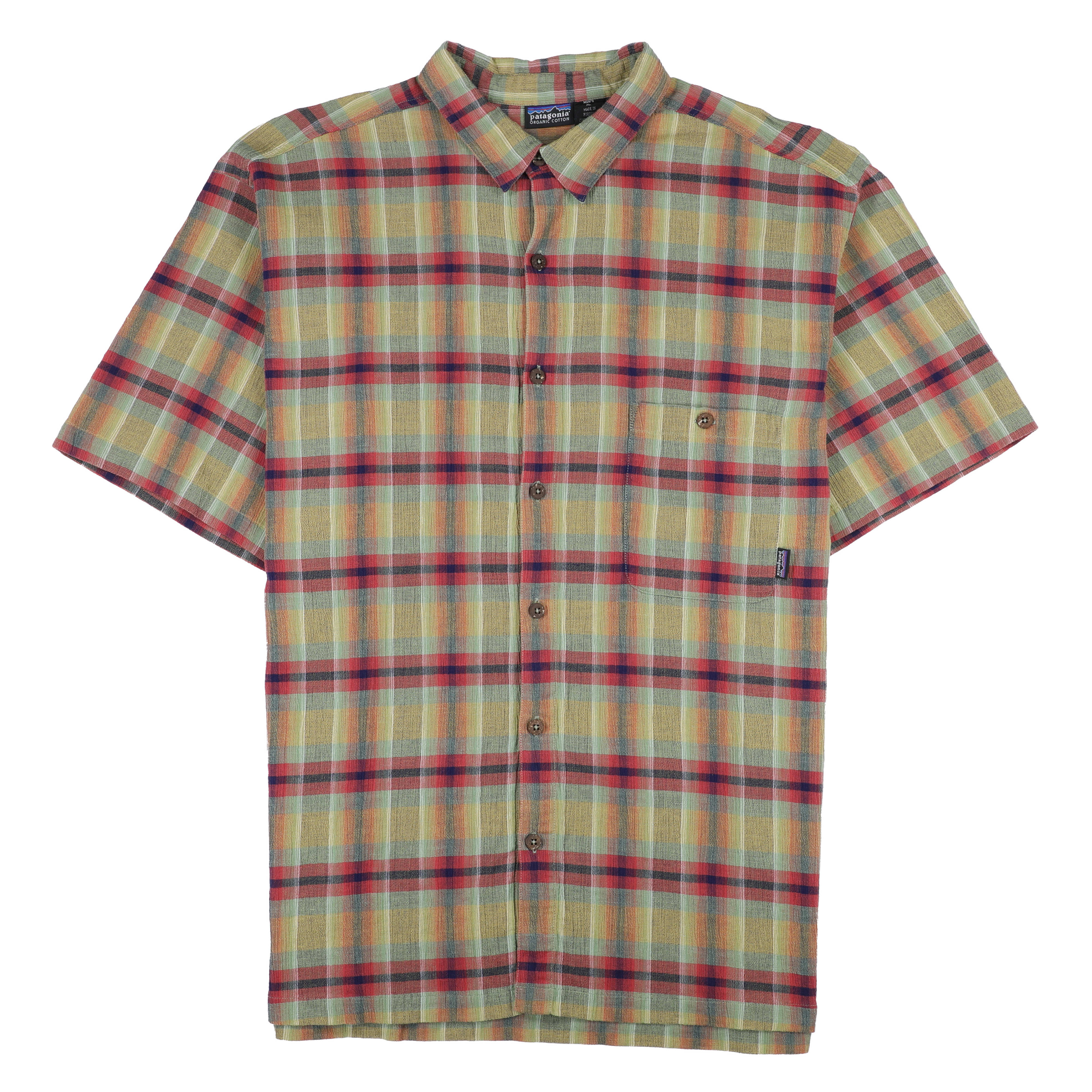 M's Short-Sleeved A/C Yarn-Dye Shirt